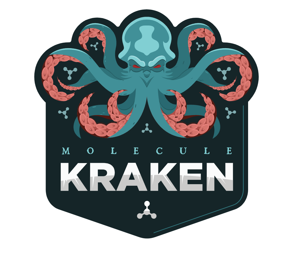 Graphic of Molecule's customer mission patch for Kraken