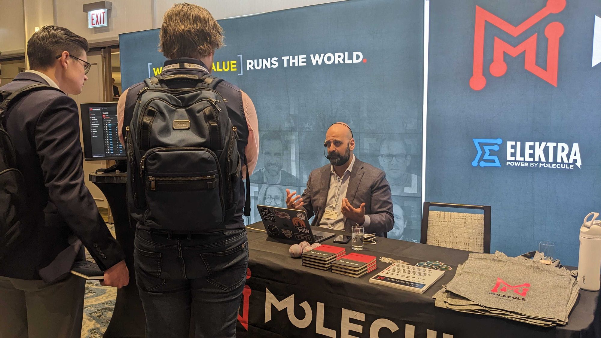 Sameer Soleja, Molecule's Founder and CEO, giving a demo of our ETRM software to attendees of the Commodity Trading Week Americas Chicago conference.